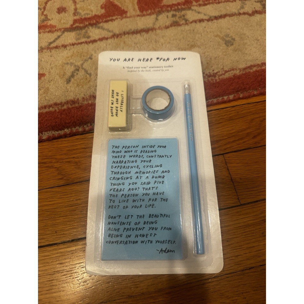 Adam J Kurtz You Are Here For Now Find Your Way Stationery Toolkit NIP 2021